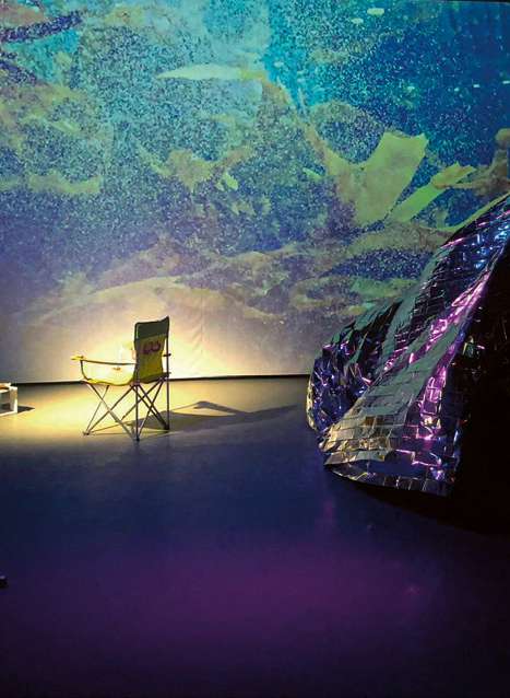 Anaël Alaoui-Fdili, Stamina is burning !, installation vidéo et sonore, 2023. © Anaël Alaoui-Fdili